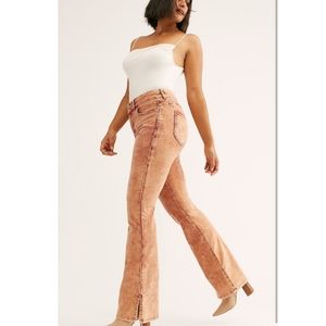 Free People × We The Free Crvy Foxy Lady Velvet Bootcut Pants